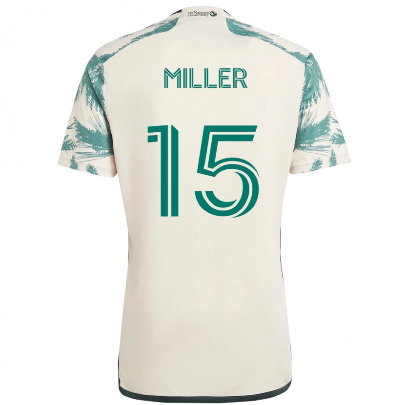 Danxen Mujer Camiseta Eric Miller #15 Negro Marrón 2ª Equipación 2025/26 La Camisa México