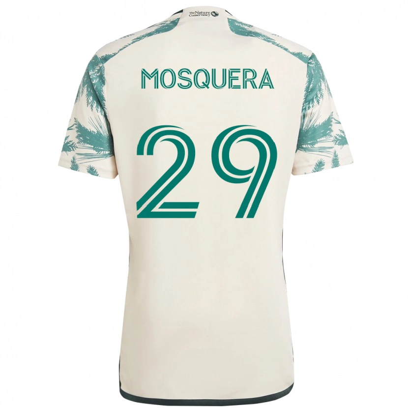 Danxen Mujer Camiseta Juan Mosquera #29 Negro Marrón 2ª Equipación 2025/26 La Camisa México