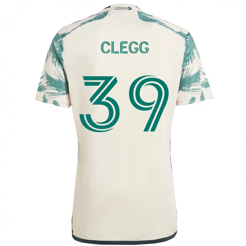 Danxen Mujer Camiseta Tyler Clegg #39 Negro Marrón 2ª Equipación 2025/26 La Camisa México