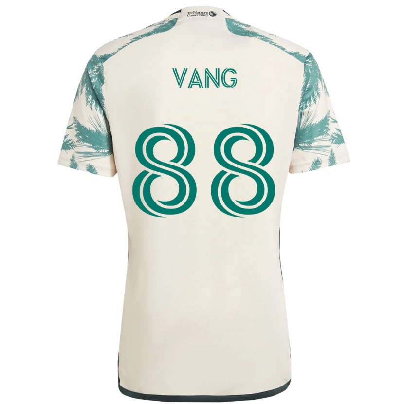 Danxen Mujer Camiseta Michael Vang #88 Negro Marrón 2ª Equipación 2025/26 La Camisa México