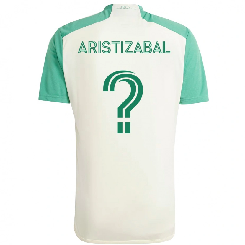Danxen Mujer Camiseta Nicolas Aristizabal #0 Verde Negro 2ª Equipación 2025/26 La Camisa México