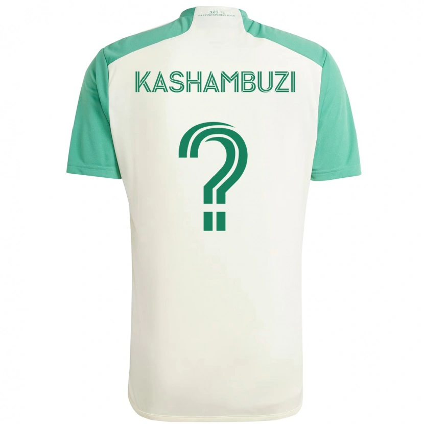 Danxen Mujer Camiseta Nick Kashambuzi #0 Blanco Verde 2ª Equipación 2025/26 La Camisa México