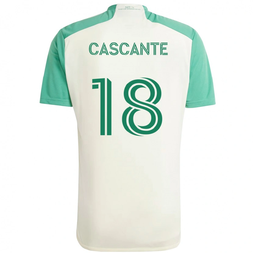 Danxen Mujer Camiseta Julio Cascante #18 Verde Negro 2ª Equipación 2025/26 La Camisa México