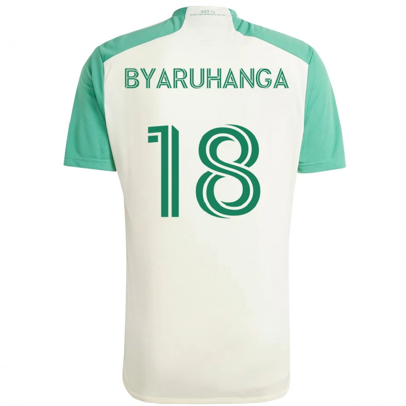 Danxen Mujer Camiseta Bobosi Byaruhanga #18 Verde Negro 2ª Equipación 2025/26 La Camisa México