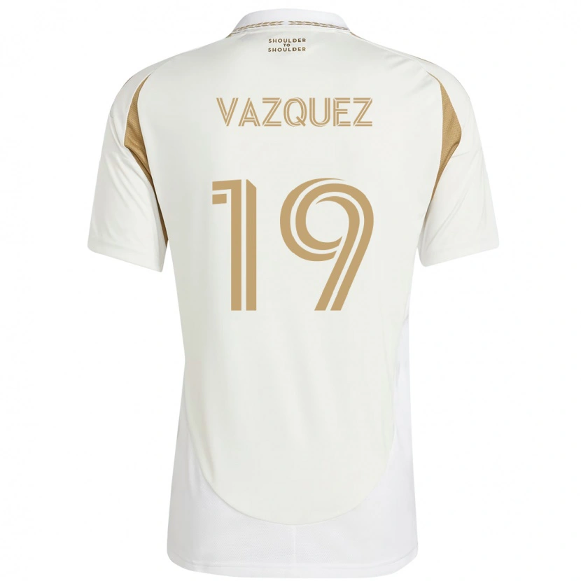 Danxen Mujer Camiseta Favian Vazquez #19 Negro Marrón 2ª Equipación 2025/26 La Camisa México