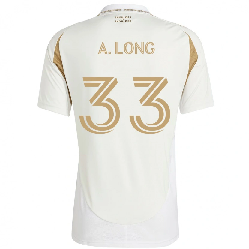 Danxen Mujer Camiseta Aaron Long #33 Blanco Marrón 2ª Equipación 2025/26 La Camisa México