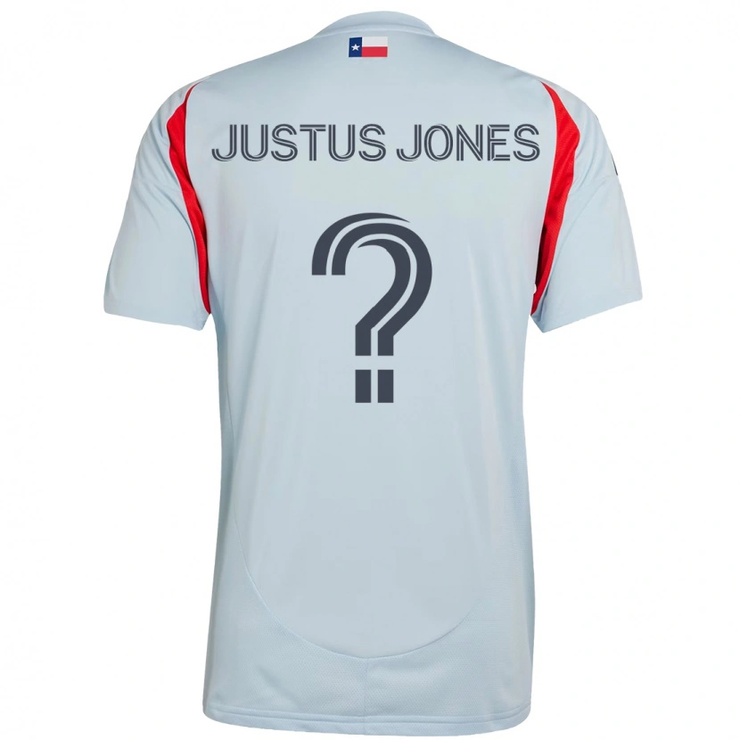 Danxen Mujer Camiseta Justus Jones #0 Azul Claro Rojo 2ª Equipación 2025/26 La Camisa México