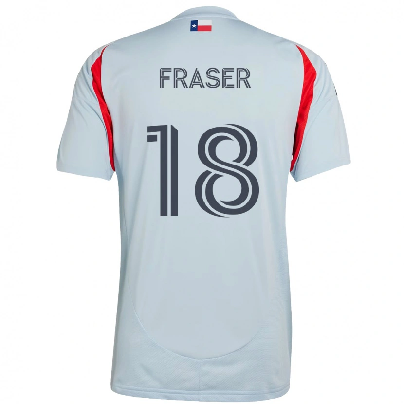 Danxen Mujer Camiseta Liam Fraser #18 Rojo Azul Marino 2ª Equipación 2025/26 La Camisa México