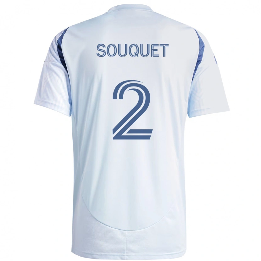 Danxen Mujer Camiseta Arnaud Souquet #2 Rojo Blanco 2ª Equipación 2025/26 La Camisa México
