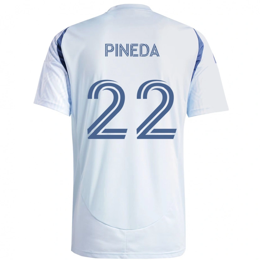 Danxen Mujer Camiseta Mauricio Pineda #22 Rojo Blanco 2ª Equipación 2025/26 La Camisa México