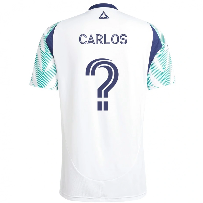 Danxen Mujer Camiseta Cristiano Carlos #0 Blanco Azul 2ª Equipación 2025/26 La Camisa México