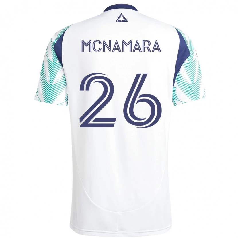 Danxen Mujer Camiseta Tommy Mcnamara #26 Blanco Azul 2ª Equipación 2025/26 La Camisa México