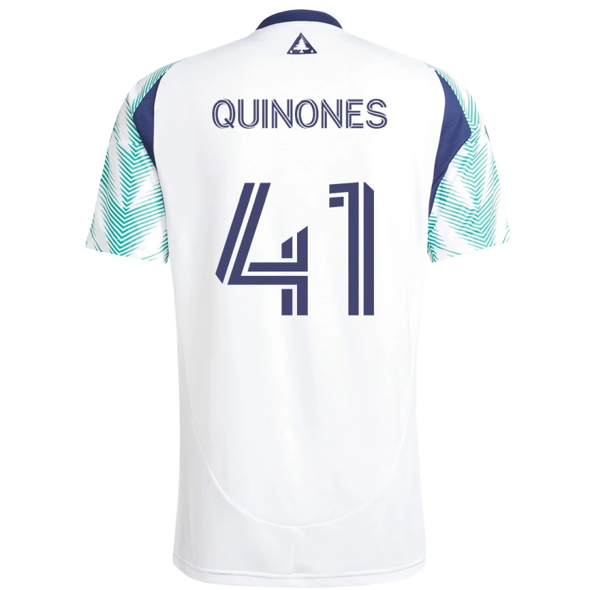 Danxen Mujer Camiseta Colby Quiñónes #41 Blanco Azul 2ª Equipación 2025/26 La Camisa México