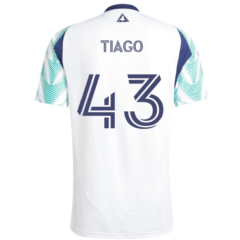 Danxen Mujer Camiseta Santiago Suárez #43 Blanco Azul 2ª Equipación 2025/26 La Camisa México