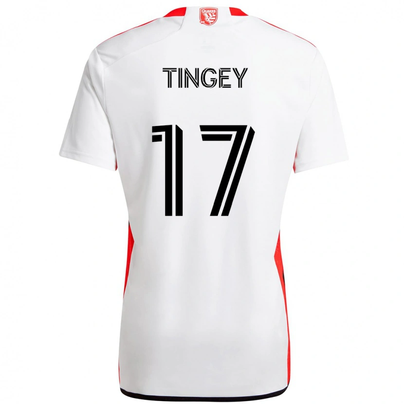Danxen Mujer Camiseta Keegan Tingey #17 Negro Azul Oscuro 2ª Equipación 2025/26 La Camisa México