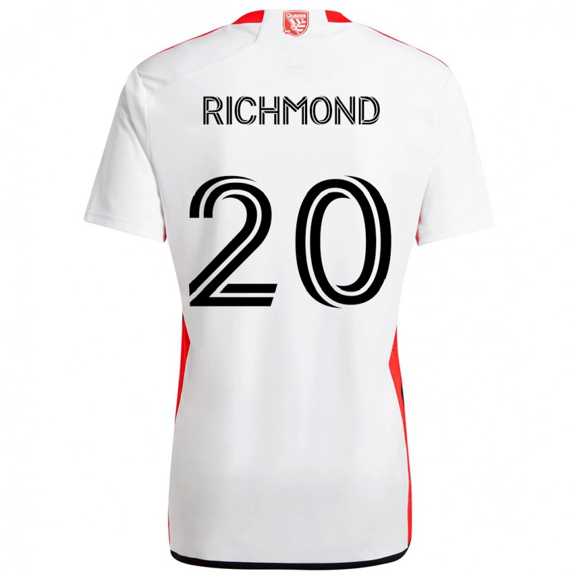 Danxen Mujer Camiseta Will Richmond #20 Negro Azul Oscuro 2ª Equipación 2025/26 La Camisa México