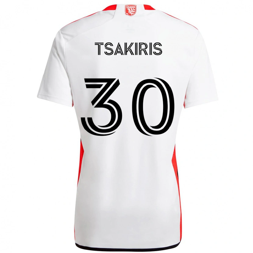Danxen Mujer Camiseta Niko Tsakiris #30 Negro Azul Oscuro 2ª Equipación 2025/26 La Camisa México