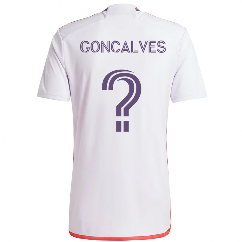 Danxen Mujer Camiseta Bernardo Goncalves #0 Blanco Morado 2ª Equipación 2025/26 La Camisa México