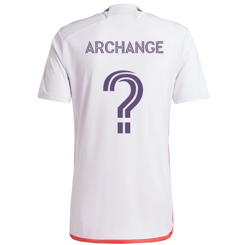 Danxen Mujer Camiseta Clovis Archange #0 Blanco Morado 2ª Equipación 2025/26 La Camisa México