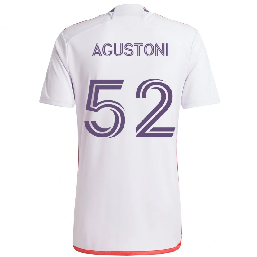 Danxen Mujer Camiseta Gonzalo Agustoni #52 Blanco Morado 2ª Equipación 2025/26 La Camisa México