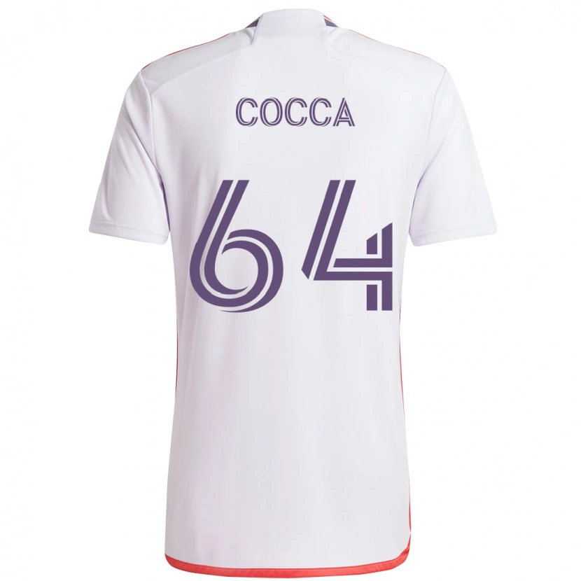 Danxen Mujer Camiseta Manuel Cocca #64 Blanco Morado 2ª Equipación 2025/26 La Camisa México