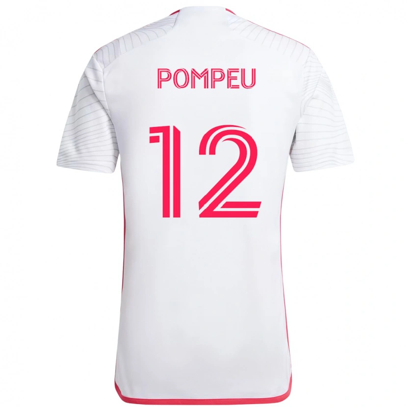 Danxen Mujer Camiseta Célio Pompeu #12 Blanco Magenta 2ª Equipación 2025/26 La Camisa México