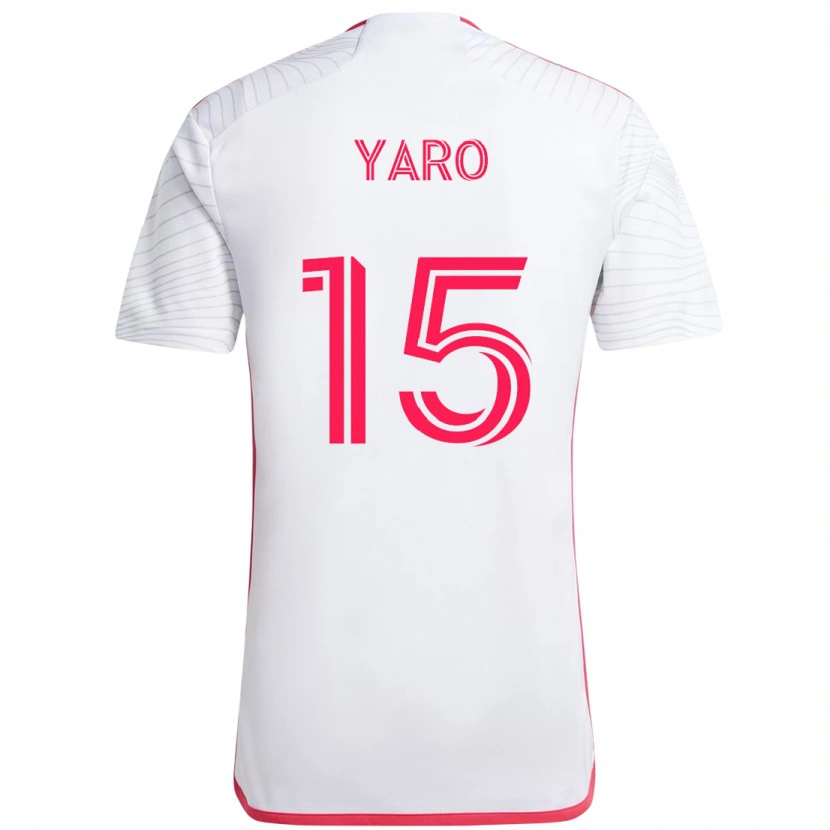 Danxen Mujer Camiseta Joshua Yaro #15 Blanco Magenta 2ª Equipación 2025/26 La Camisa México