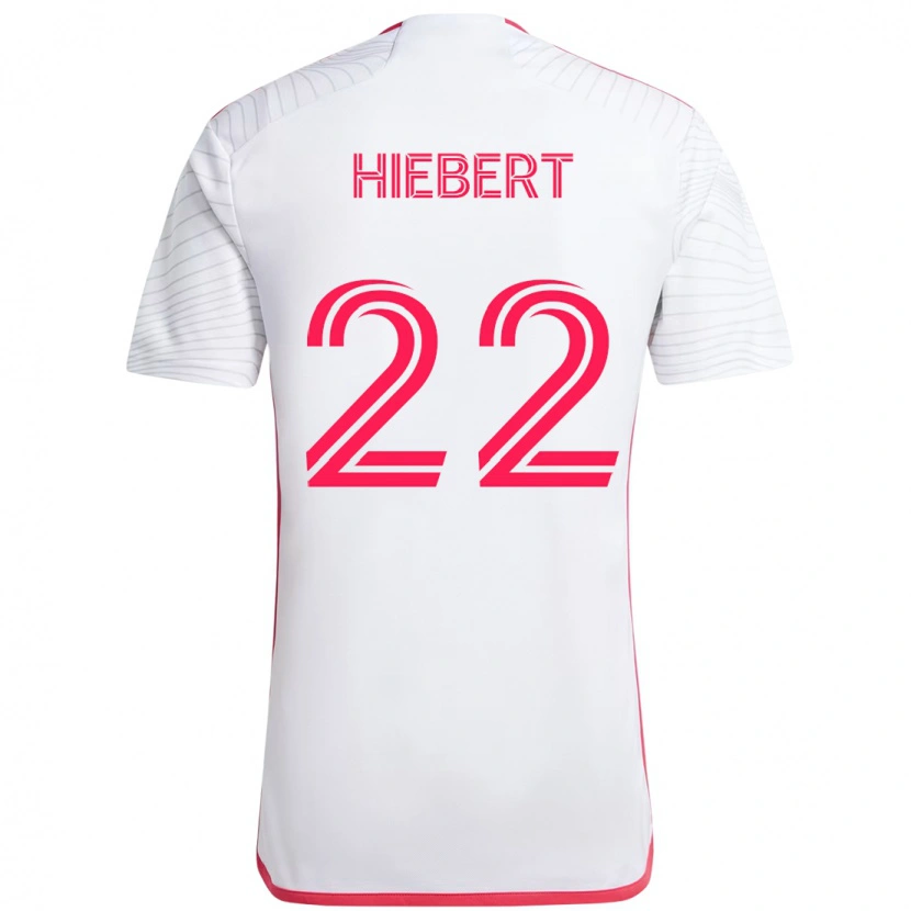 Danxen Mujer Camiseta Kyle Hiebert #22 Blanco Magenta 2ª Equipación 2025/26 La Camisa México