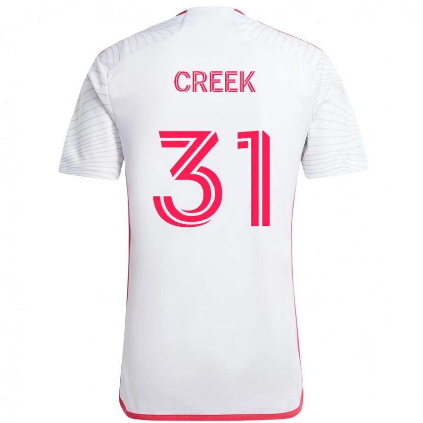 Danxen Mujer Camiseta Michael Creek #31 Blanco Magenta 2ª Equipación 2025/26 La Camisa México