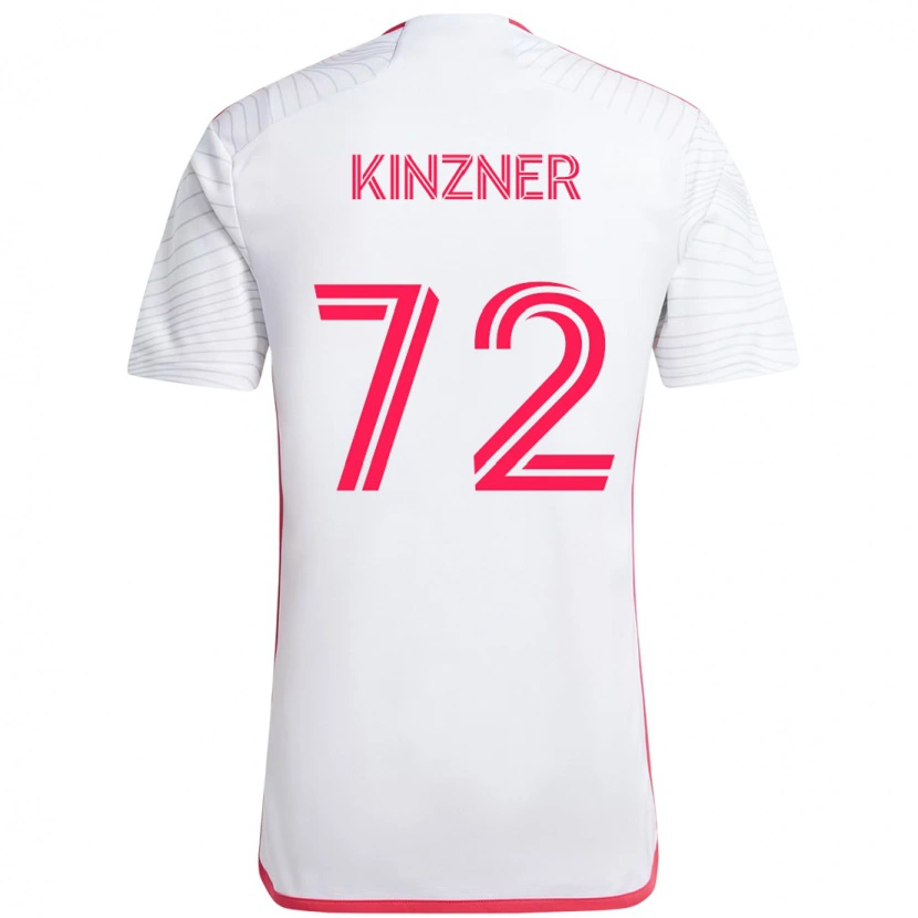 Danxen Mujer Camiseta Eric Kinzner #72 Blanco Magenta 2ª Equipación 2025/26 La Camisa México