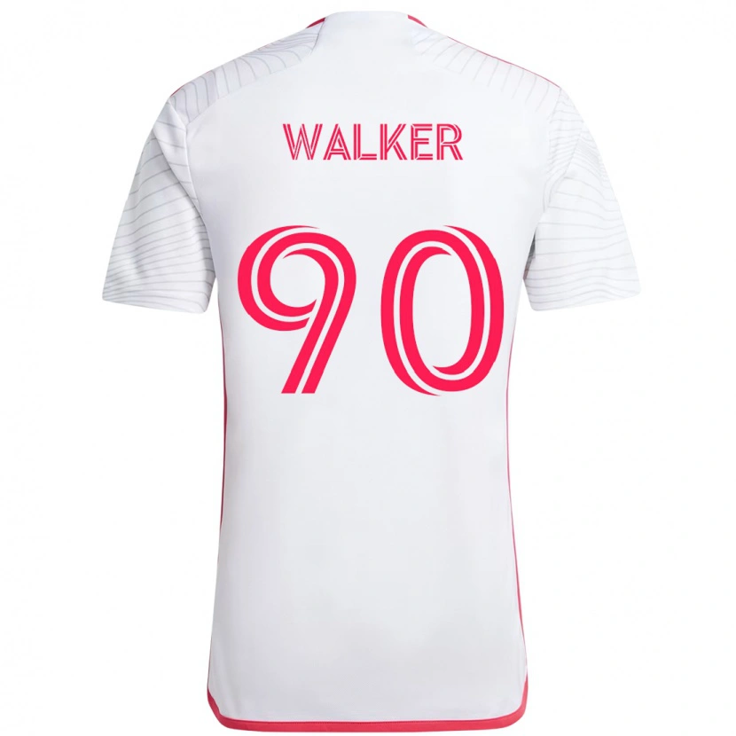 Danxen Mujer Camiseta Eric Walker #90 Blanco Magenta 2ª Equipación 2025/26 La Camisa México