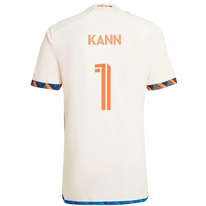 Danxen Mujer Camiseta Alec Kann #1 Azul Oscuro Naranja 2ª Equipación 2025/26 La Camisa México