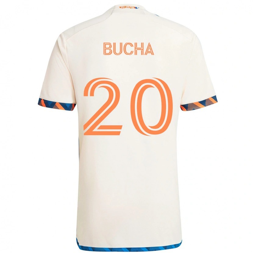 Danxen Mujer Camiseta Pavel Bucha #20 Azul Oscuro Naranja 2ª Equipación 2025/26 La Camisa México