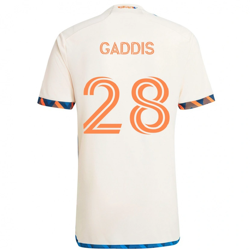 Danxen Mujer Camiseta Raymon Gaddis #28 Azul Oscuro Naranja 2ª Equipación 2025/26 La Camisa México