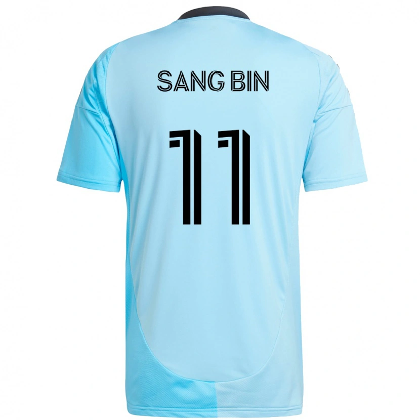 Danxen Mujer Camiseta Sang-Bin Jeong #11 Negro Azul 2ª Equipación 2025/26 La Camisa México