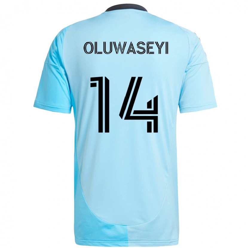 Danxen Mujer Camiseta Tani Oluwaseyi #14 Negro Azul 2ª Equipación 2025/26 La Camisa México