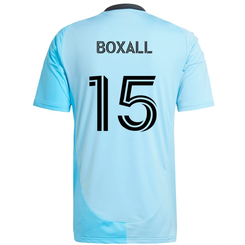Danxen Mujer Camiseta Michael Boxall #15 Negro Azul 2ª Equipación 2025/26 La Camisa México
