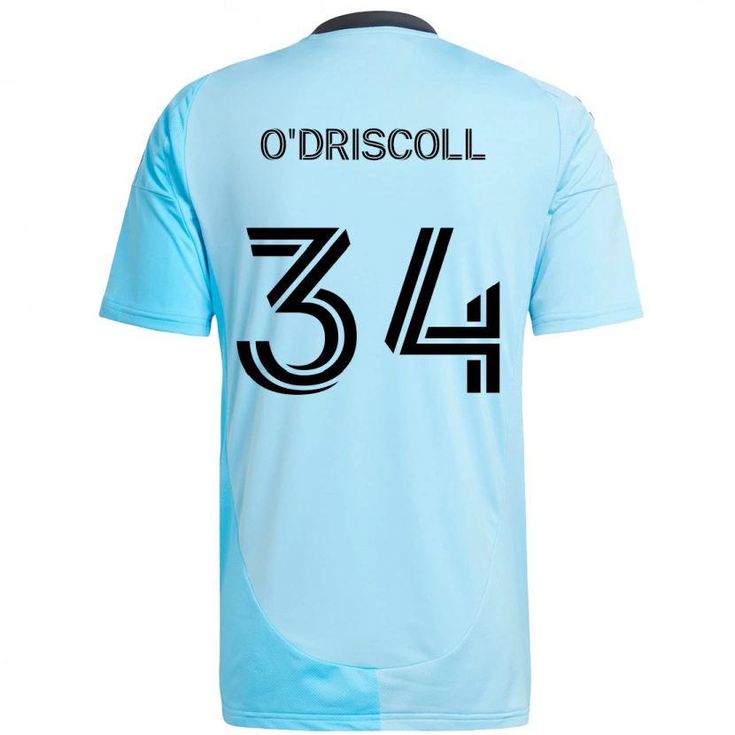 Danxen Mujer Camiseta Rory O'driscoll #34 Negro Azul 2ª Equipación 2025/26 La Camisa México