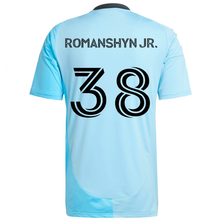 Danxen Mujer Camiseta Kage Romanshyn Jr. #38 Negro Azul 2ª Equipación 2025/26 La Camisa México