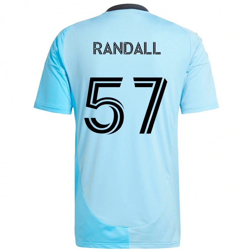 Danxen Mujer Camiseta Darius Randell #57 Negro Azul 2ª Equipación 2025/26 La Camisa México