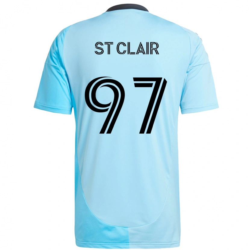 Danxen Mujer Camiseta Dayne St. Clair #97 Negro Azul 2ª Equipación 2025/26 La Camisa México