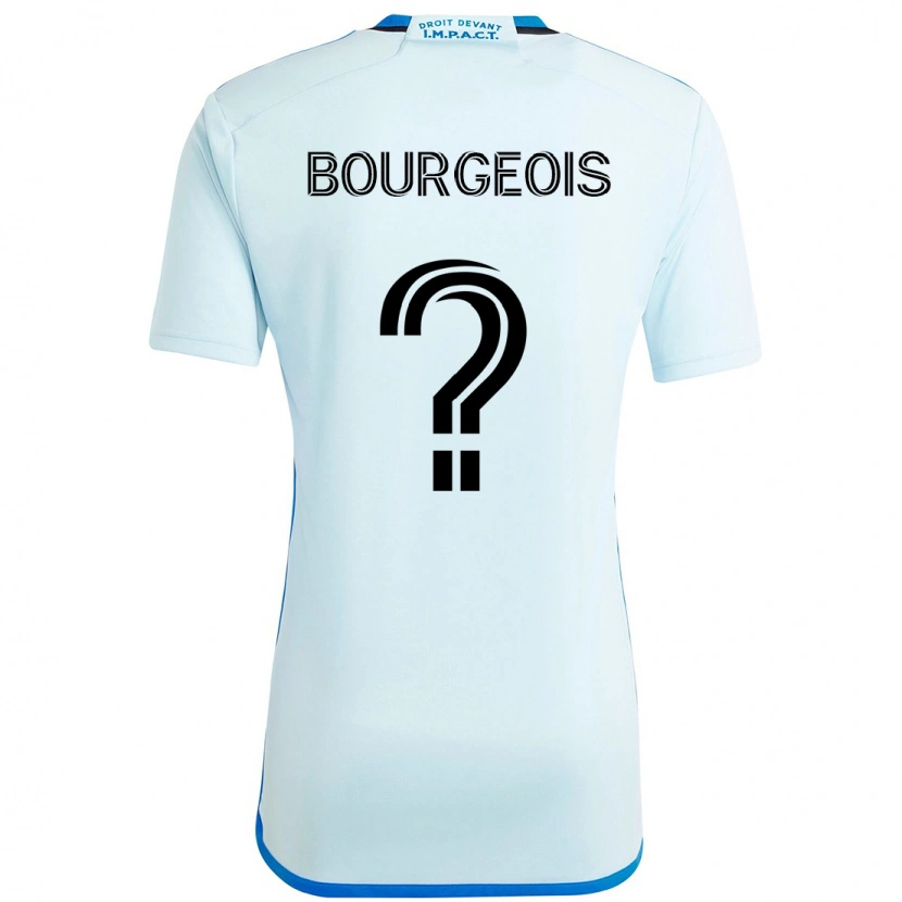 Danxen Mujer Camiseta Maxime Bourgeois #0 Azul Celeste Azul Oscuro 2ª Equipación 2025/26 La Camisa México