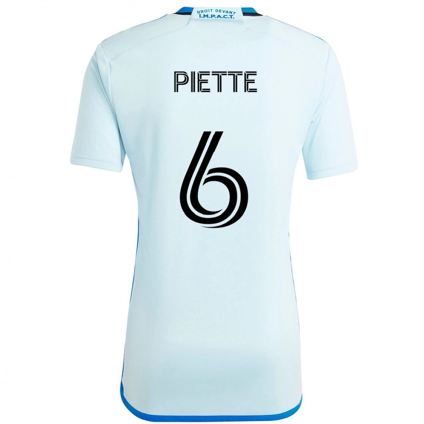 Danxen Mujer Camiseta Samuel Piette #6 Azul Oscuro Negro 2ª Equipación 2025/26 La Camisa México