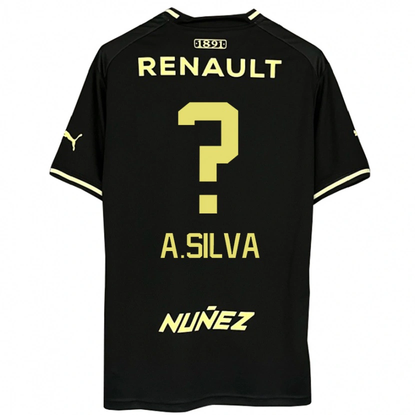 Danxen Mujer Camiseta Ademir Silva #0 Amarillo Negro 2ª Equipación 2025/26 La Camisa México