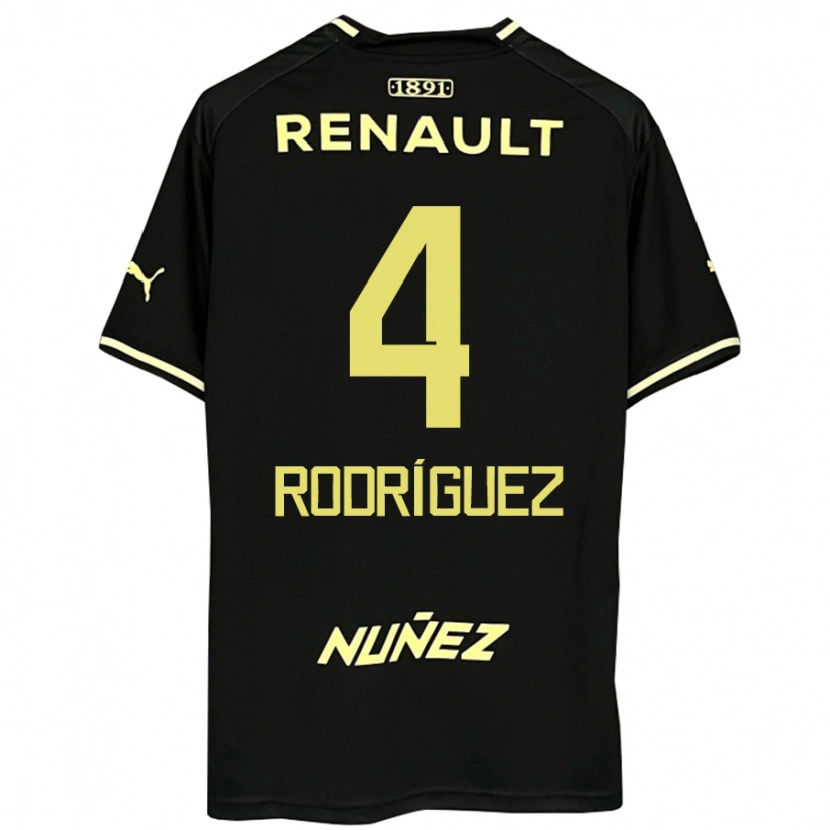 Danxen Mujer Camiseta Guzmán Rodríguez #4 Amarillo Negro 2ª Equipación 2025/26 La Camisa México
