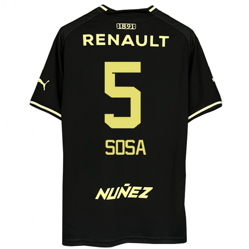 Danxen Mujer Camiseta Ignacio Sosa #5 Amarillo Negro 2ª Equipación 2025/26 La Camisa México