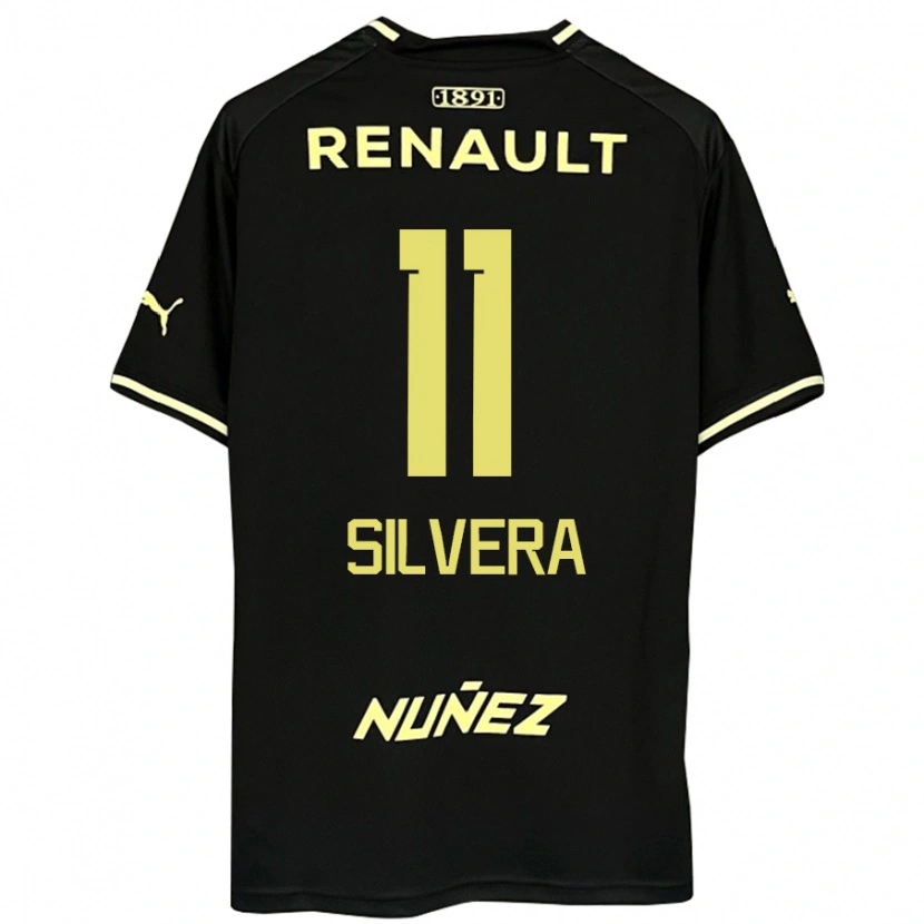 Danxen Mujer Camiseta Maximiliano Silvera #11 Amarillo Negro 2ª Equipación 2025/26 La Camisa México