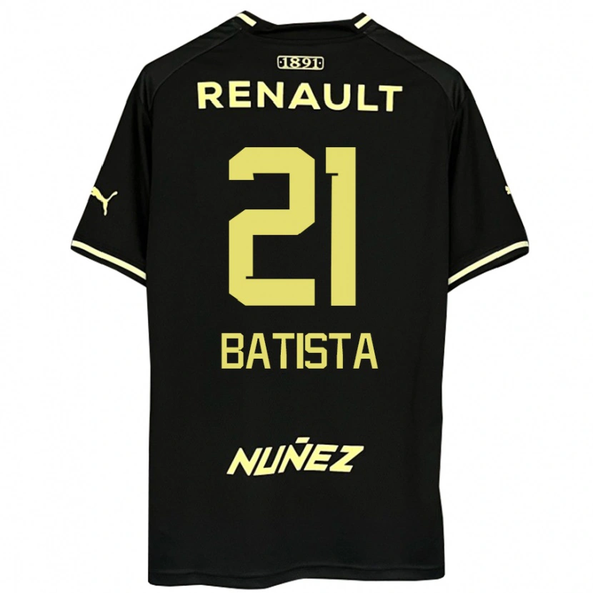 Danxen Mujer Camiseta Facundo Batista #21 Amarillo Negro 2ª Equipación 2025/26 La Camisa México