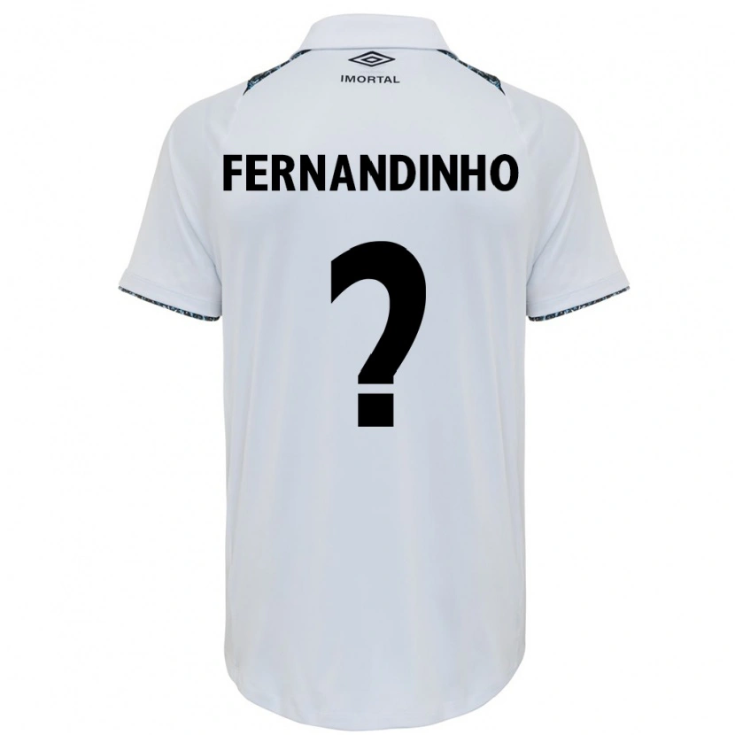 Danxen Mujer Camiseta Fernandinho #0 Blanco Azul 2ª Equipación 2025/26 La Camisa México