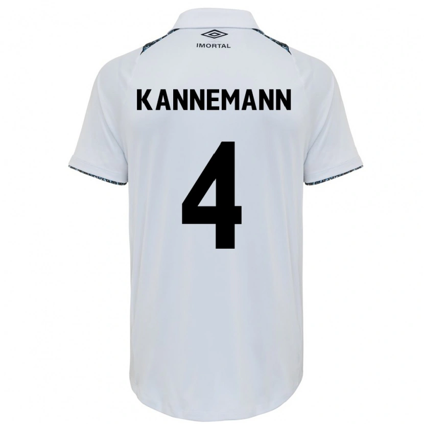 Danxen Mujer Camiseta Walter Kannemann #4 Azul Negro Blanco 2ª Equipación 2025/26 La Camisa México